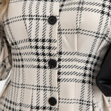 Élise™ — Robe chemise à carreaux élégante