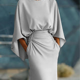 Clara | Robe élégante avec décolleté en V, sans manches et dos nu