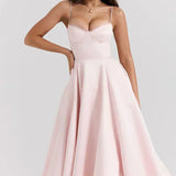 Minerva | Robe Princesse de Luxe à Bretelles Spaghetti