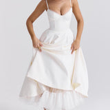 Minerva | Robe Princesse de Luxe à Bretelles Spaghetti