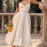 Minerva | Robe Princesse de Luxe à Bretelles Spaghetti
