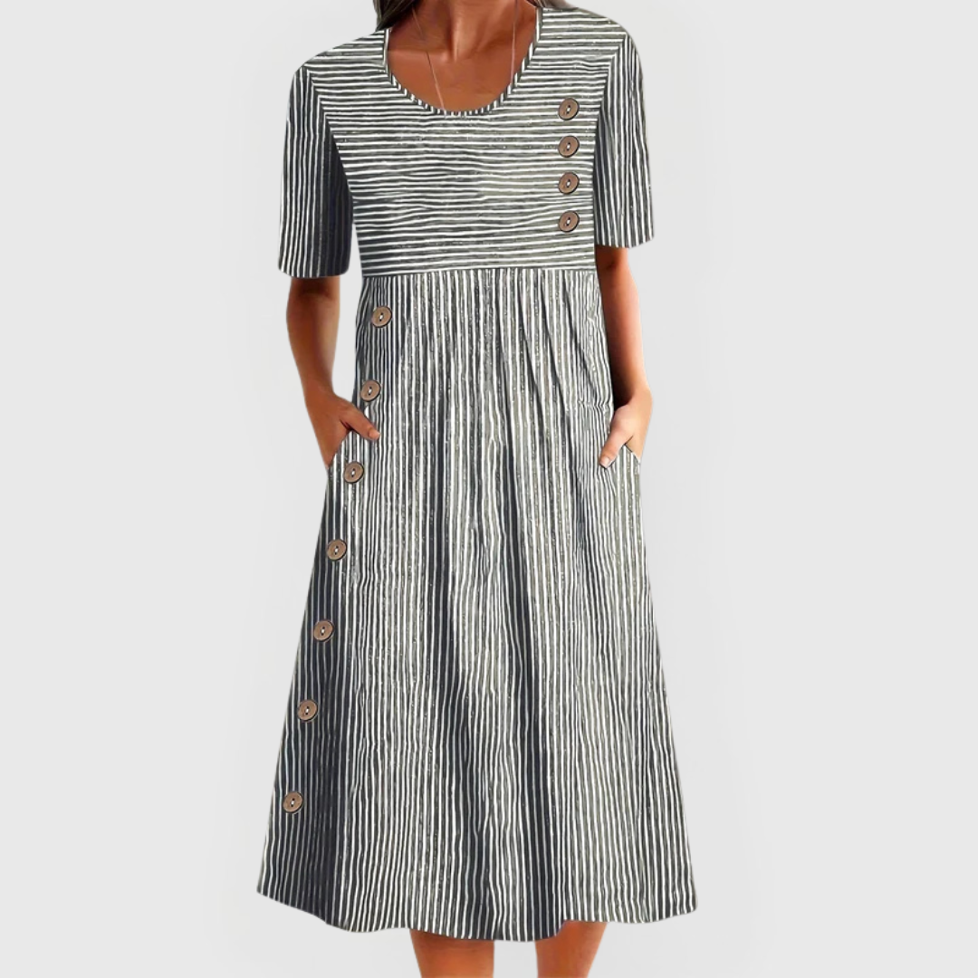 Wanda | Robe midi à rayures