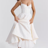 Minerva | Robe Princesse de Luxe à Bretelles Spaghetti