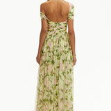 Rosalie | Robe Maxi Fleurie En Mousseline Élégante