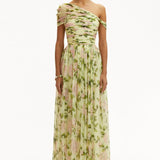 Rosalie | Robe Maxi Fleurie En Mousseline Élégante