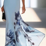 Victoria | Robe Maxi Off-Shoulder en Satin