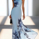 Victoria | Robe Maxi Off-Shoulder en Satin