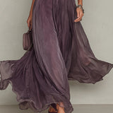 Ashley | Robe Maxi Chiffon Vintage Élégante