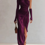 Victoire™ Robe Féminine Asymétrique Élégance Couture