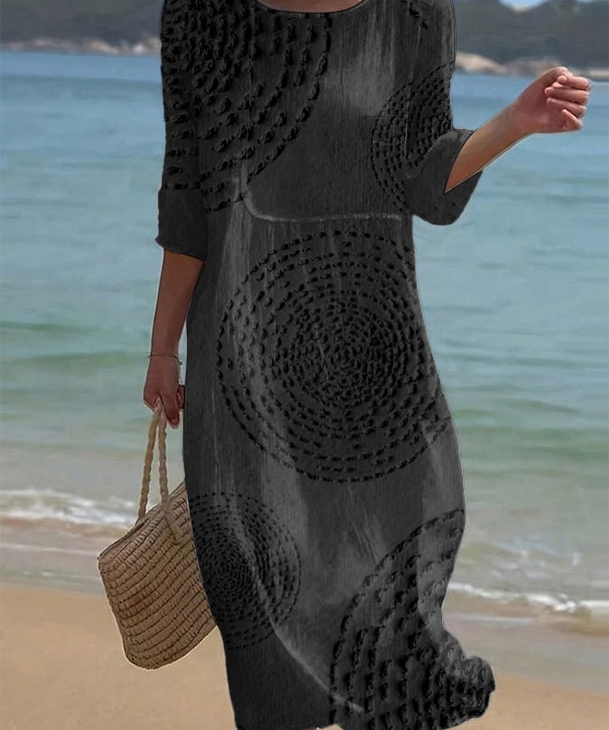 Améliane™ — Robe midi élégante à détails délicats