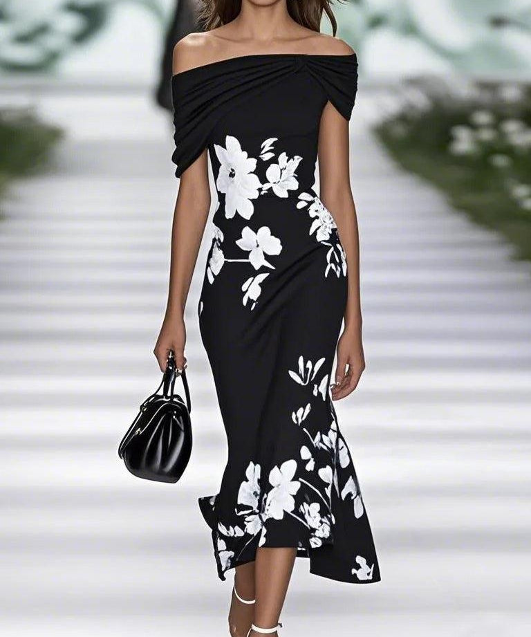 Frédérique | Robe Élégante avec Imprimé Floral