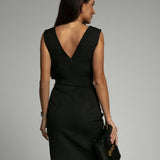 Adrienne™ — Robe élégante drapée à silhouette sculptante