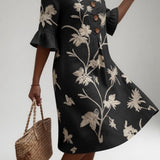 Lénora™ — Robe mi-longue florale liberté estivale