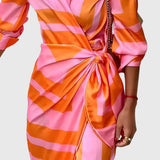 Everly | Robe Enveloppante Élégante Avec Imprimé