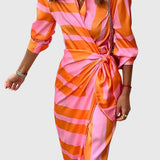 Everly | Robe Enveloppante Élégante Avec Imprimé
