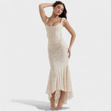 Francesca - Robe à silhouette sculpturale