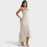 Francesca - Robe à silhouette sculpturale