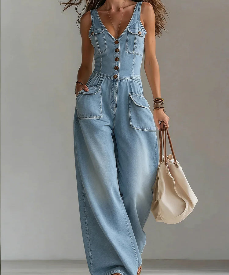Sophie™ | Combinaison en denim ample