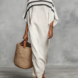 Robe Maxi en Lin Minimaliste
