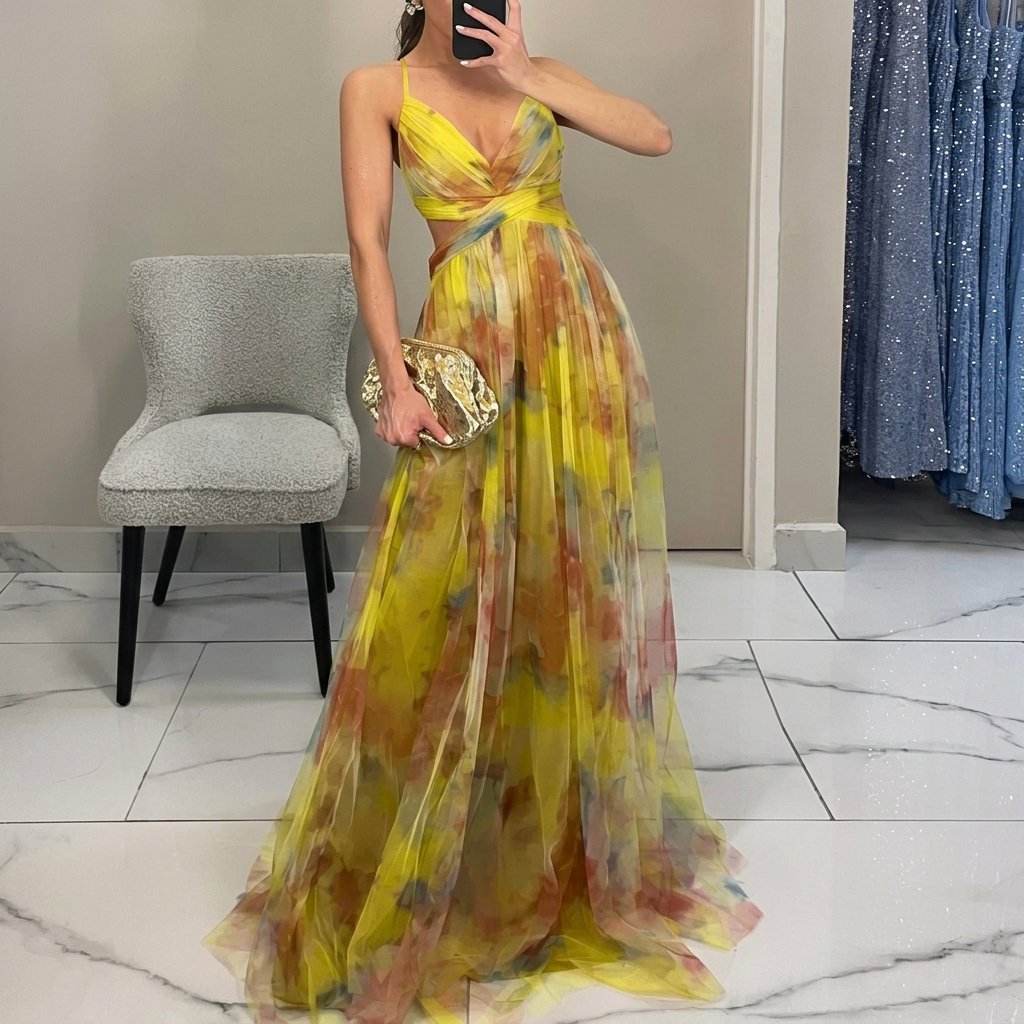 Margarida - Robe Maxi à Imprimé Floral