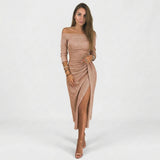 Natália - Robe chic à épaules dénudées