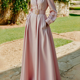 Ceryth | Robe Midi Blazer Plissée Élégante