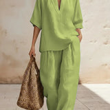 Nicole - Ensemble en lin et coton