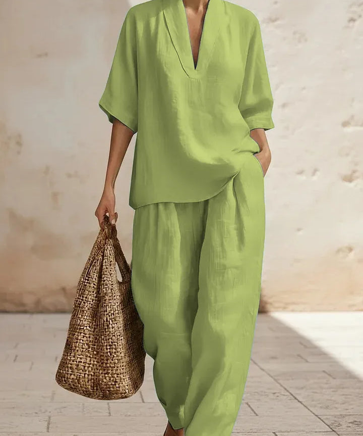 Nicole - Ensemble en lin et coton