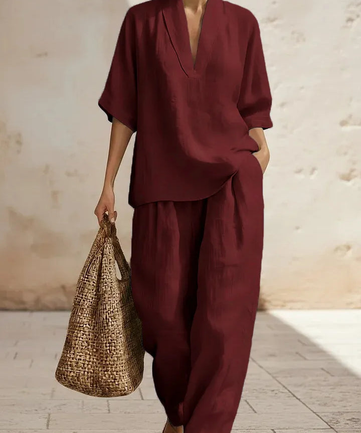 Nicole - Ensemble en lin et coton
