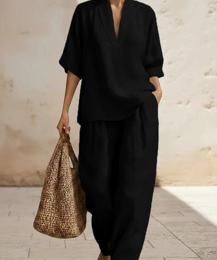 Nicole - Ensemble en lin et coton