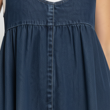 Karen™ | Robe maxi en denim lavé vintage