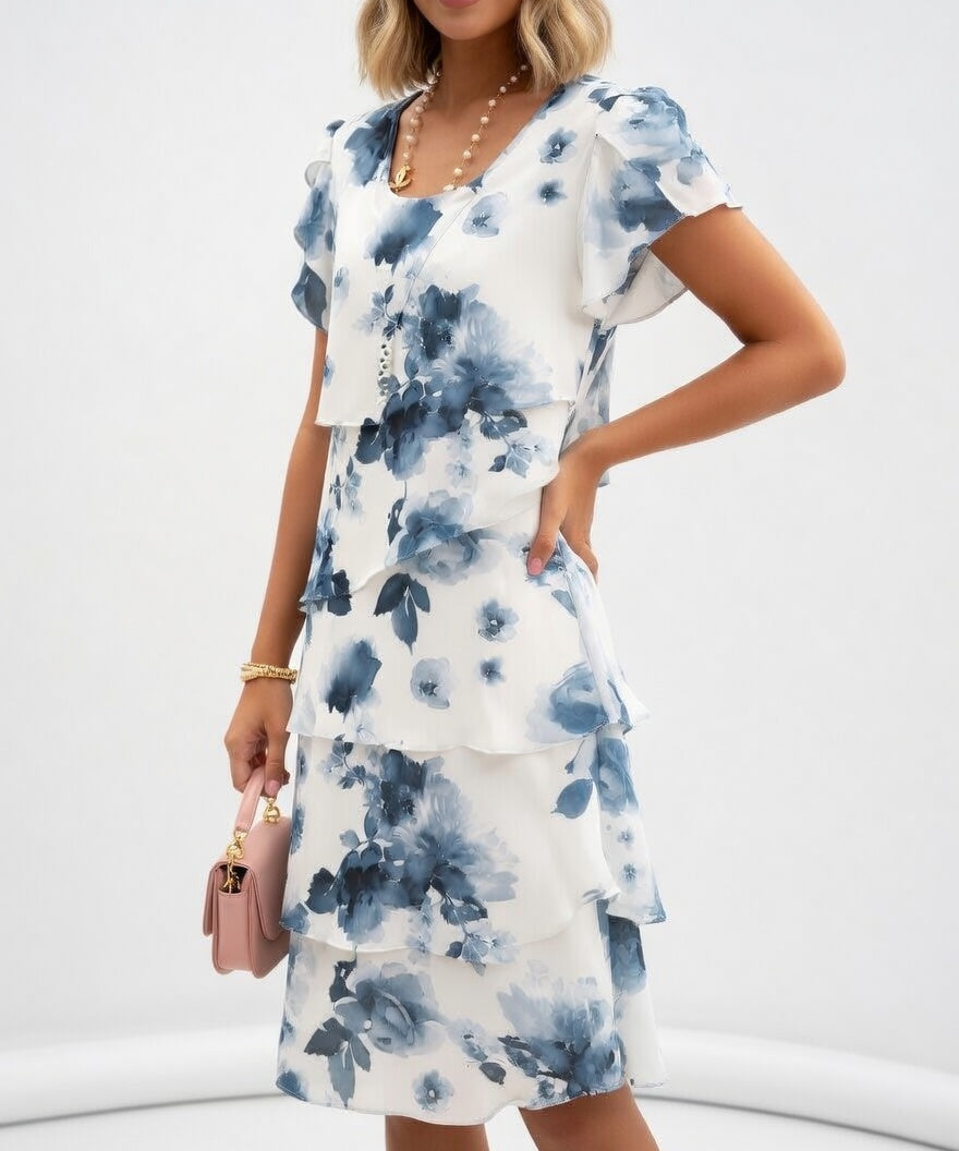 Floréline™ — Robe florale légère élégante estivale